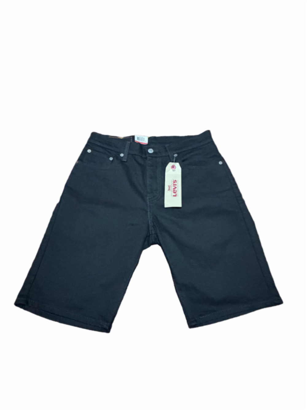 NWT Levi’s Black Denim Shorts Men’s Size 30 Relaxed Fit Knee Length